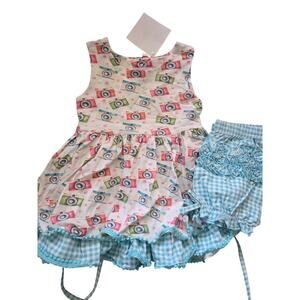 Girl August Camera Print Dress
